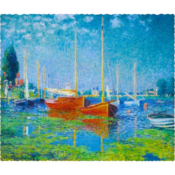 Red Boats at Argenteuil by Claude Monet (475 Piece Wooden Jigsaw Puzzle) UK