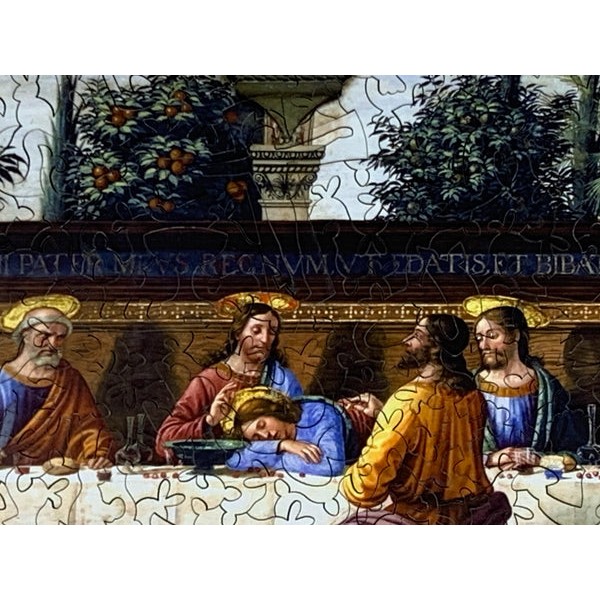 The Last Supper by Domenico Ghirlandaio (475 Piece Wooden Jigsaw Puzzle) UK