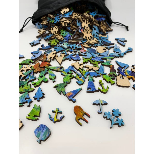 Red Boats at Argenteuil by Claude Monet (475 Piece Wooden Jigsaw Puzzle) UK