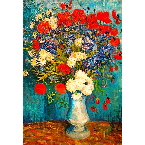 Vase With Summer Flowers (50 Piece Mini Wooden Jigsaw Puzzle) UK