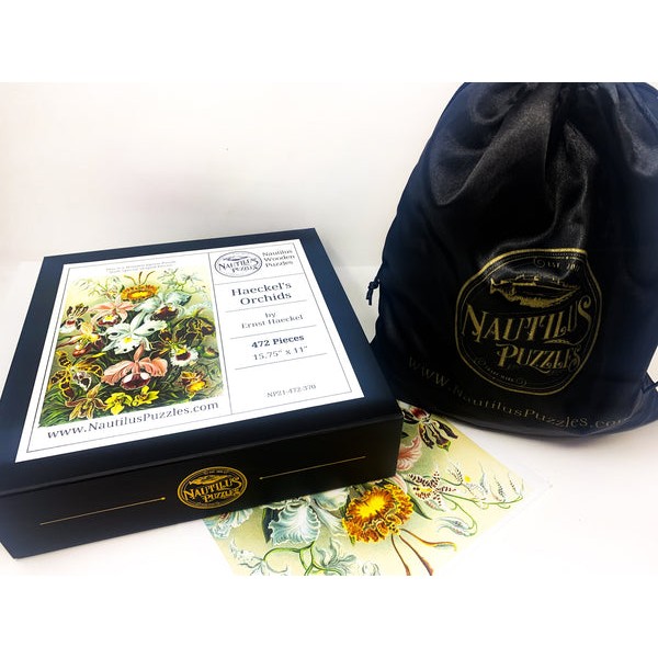 Haeckel's Orchids - 472 Piece Wooden Jigsaw Puzzle UK