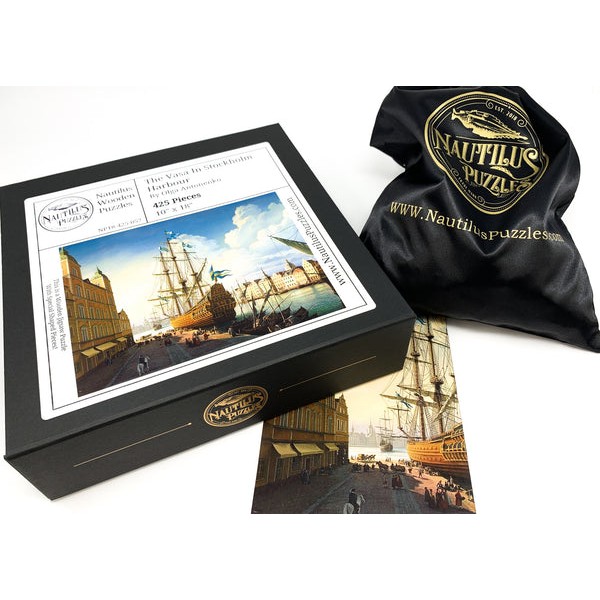 The Vasa In Stockholm Harbor (425 Pieces) by Olga Antonenko, Wooden Jigsaw Puzzle UK