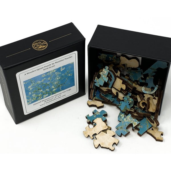Almond Blossoms by Vincent Van Gogh (50 Piece Wooden Jigsaw Puzzle) UK