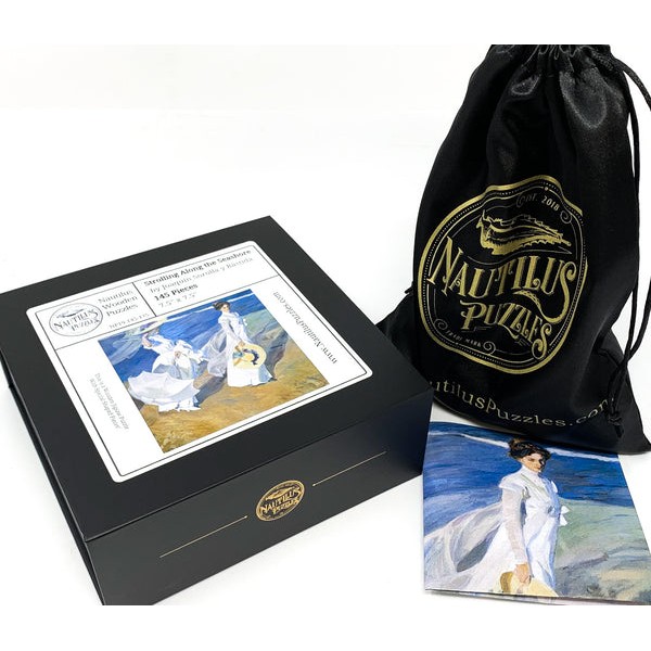 Strolling Along the Seashore (145 Piece Beach Wooden Jigsaw Puzzle) UK