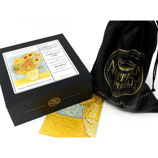 Sunflowers, 1888 by Van Gogh (120 Piece Sunflower Wooden Jigsaw Puzzle) UK