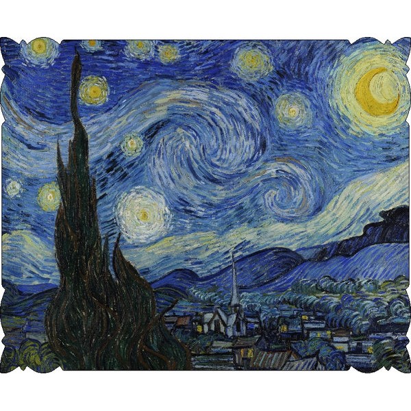 Starry Night by Vincent Van Gogh (211 Piece Wooden Jigsaw Puzzle) UK