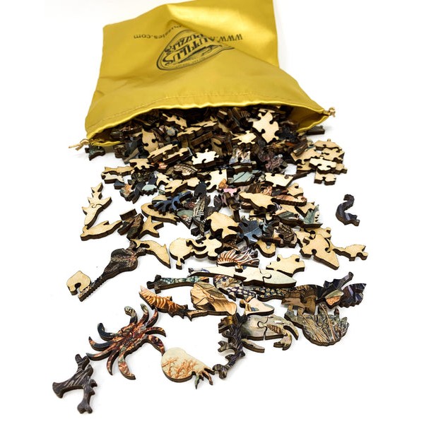 Ocean Life by James M. Sommerville (475 Piece Ocean Wooden Jigsaw Puzzle) UK