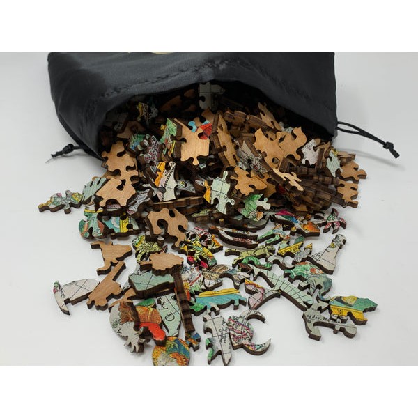 World Map, 1594 (555 Piece Wooden Jigsaw Puzzle) UK