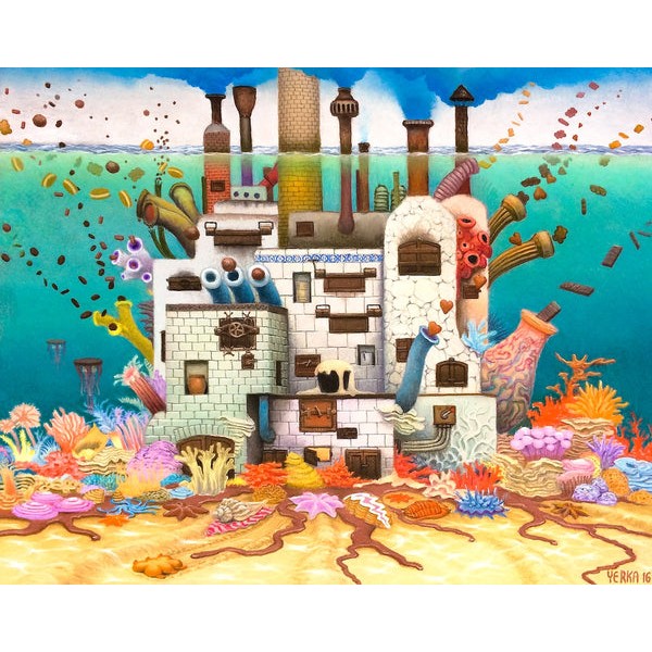Great Gingerbread Reef (340 Piece Wooden Jigsaw Puzzle for Adults) UK