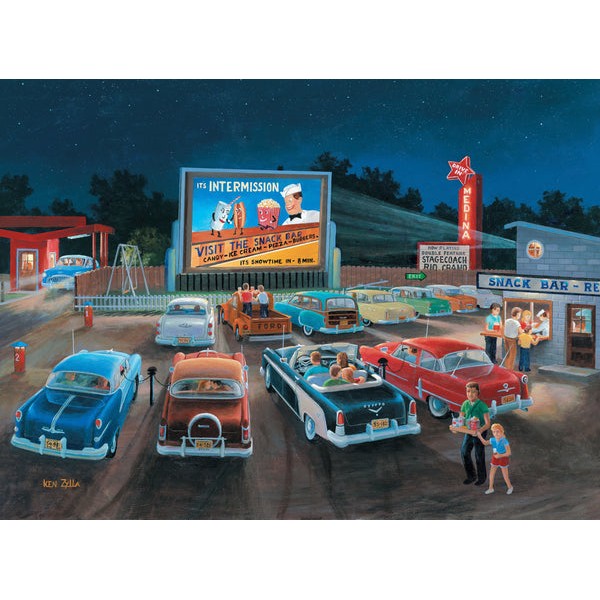 At the Movies (318 Piece Wooden Jigsaw Puzzle) UK