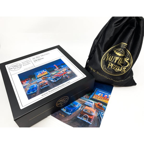 At the Movies (318 Piece Wooden Jigsaw Puzzle) UK