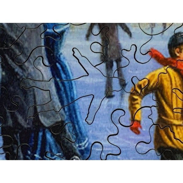 A Day on the Ice (50 Piece Mini Wooden Jigsaw Puzzle) UK