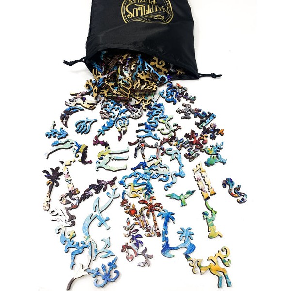 Moonlight Falcon (373 Piece Wooden Jigsaw Puzzle) UK