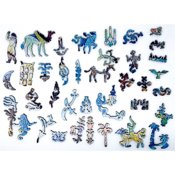 Moonlight Falcon (373 Piece Wooden Jigsaw Puzzle) UK