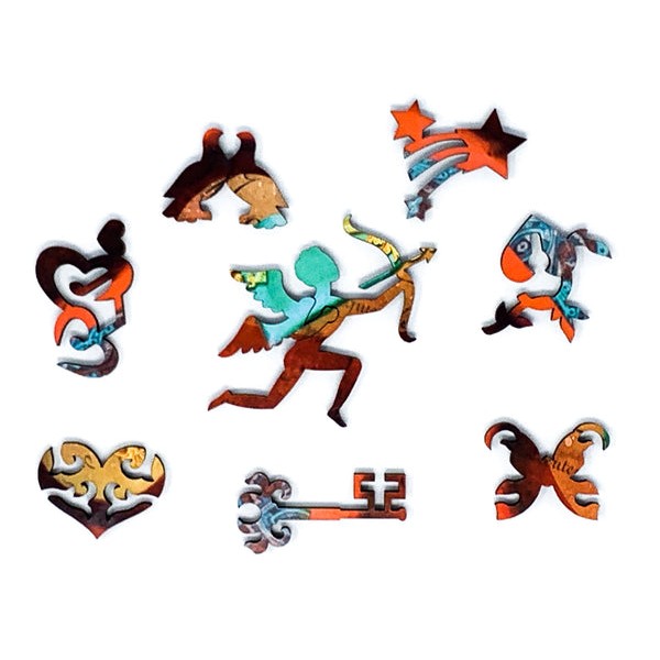 Key to My Heart (45 Piece Mini Wooden Jigsaw Puzzle) UK