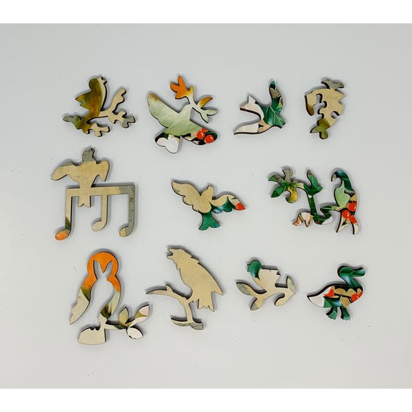 Holiday Robin (50 Piece Mini Christmas Wooden Jigsaw Puzzle) UK