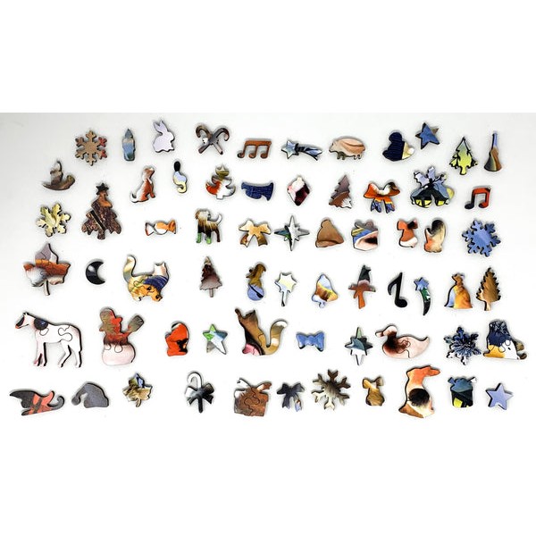 Barnyard Christmas (303 Piece Christmas Wooden Jigsaw Puzzle) UK