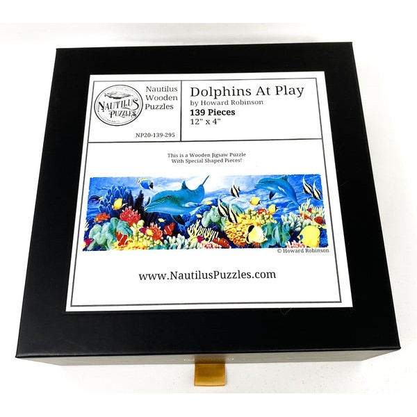 Dolphins At Play (139 Piece Wooden Jigsaw Puzzle) UK