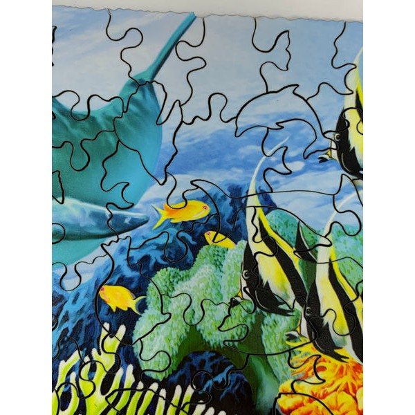 Dolphins At Play (139 Piece Wooden Jigsaw Puzzle) UK