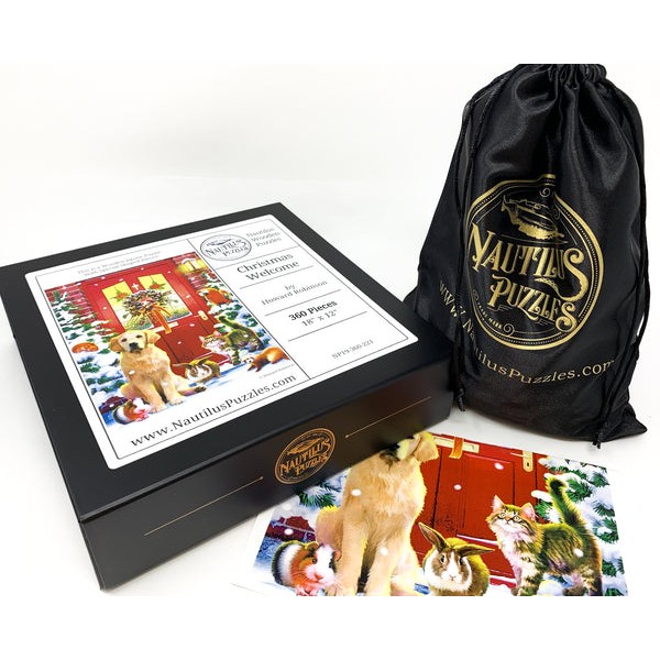 Christmas Welcome (360 Piece Christmas Wooden Jigsaw Puzzle) UK