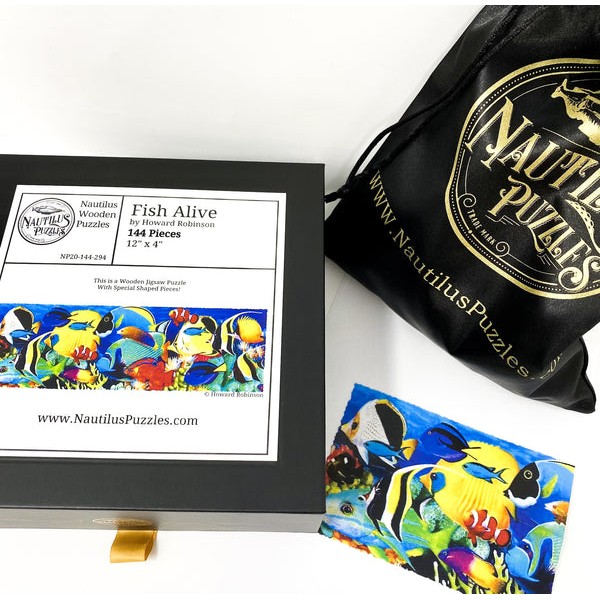 Fish Alive (144 Piece Wooden Jigsaw Puzzle) UK