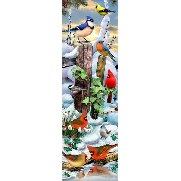 Winter Bird Gathering (125 Piece Wooden Jigsaw Puzzle) UK