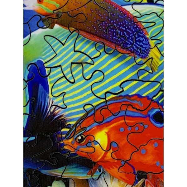 Fish Alive (144 Piece Wooden Jigsaw Puzzle) UK