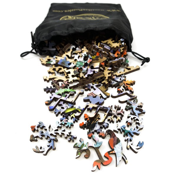 Winter Bird Gathering (125 Piece Wooden Jigsaw Puzzle) UK