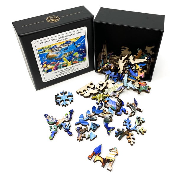 Turtle Beach (49 Piece Mini Wooden Turtle Jigsaw Puzzle) UK