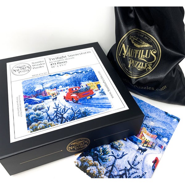 Twilight Snowstorm (473 Piece Wooden Jigsaw Puzzle) UK