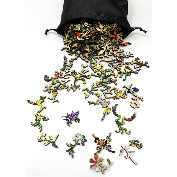 Birds at the Fountain (356 Piece Wooden Jigsaw Puzzle) UK