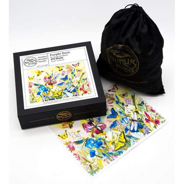 Purple Daze (476 Piece Wooden Jigsaw Puzzle) UK