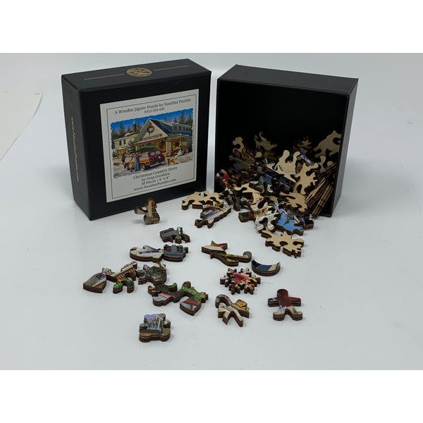 Christmas Country Store - 50 Piece MINI Christmas Wooden Jigsaw Puzzle UK