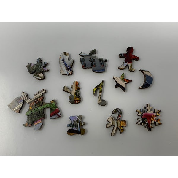 Christmas Country Store - 50 Piece MINI Christmas Wooden Jigsaw Puzzle UK