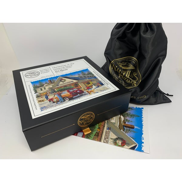 Christmas at the General Store (475 Piece Christmas Wooden Jigsaw Puzzle) UK