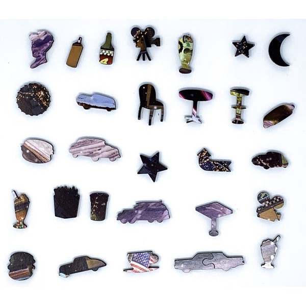 Christmas on Route 66 (318 Piece Christmas Wooden Jigsaw Puzzle) UK