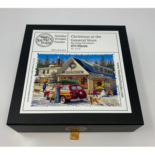 Christmas at the General Store (475 Piece Christmas Wooden Jigsaw Puzzle) UK