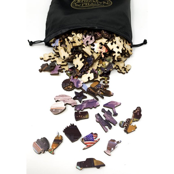 Christmas on Route 66 (318 Piece Christmas Wooden Jigsaw Puzzle) UK