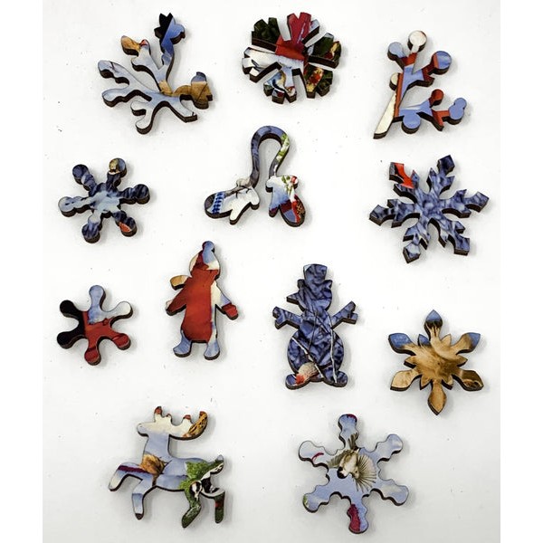 Adirondack Christmas Birds (50 Piece Mini Christmas Wooden Puzzle ) UK