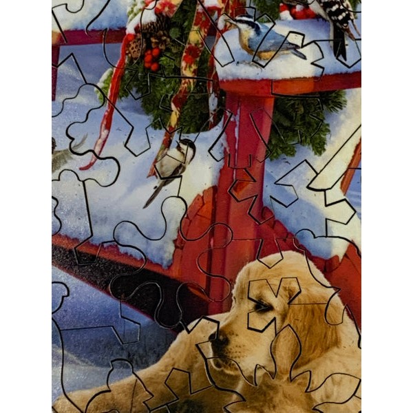 Adirondack Christmas Birds (50 Piece Mini Christmas Wooden Puzzle ) UK