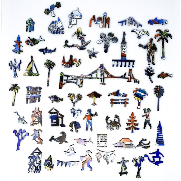 San Francisco - City By the Bay (486 Piece Wooden Jigsaw Puzzle) UK