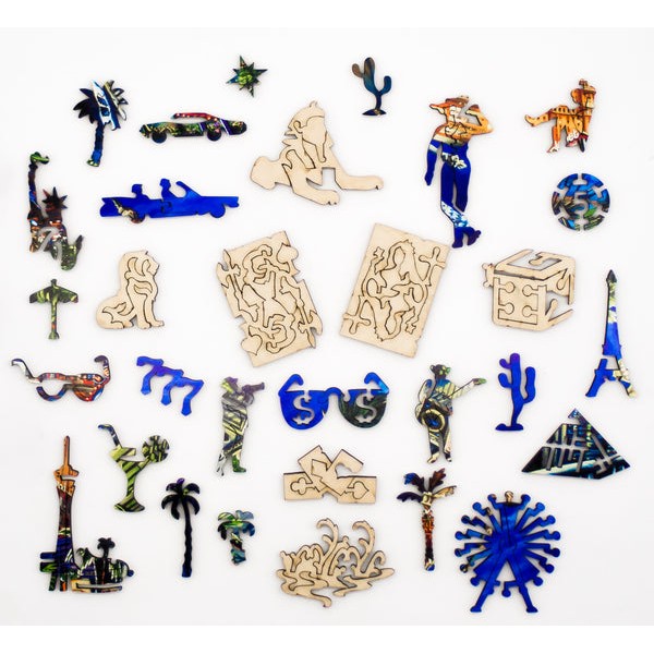 Las Vegas (449 Piece Wooden Jigsaw Puzzle) UK