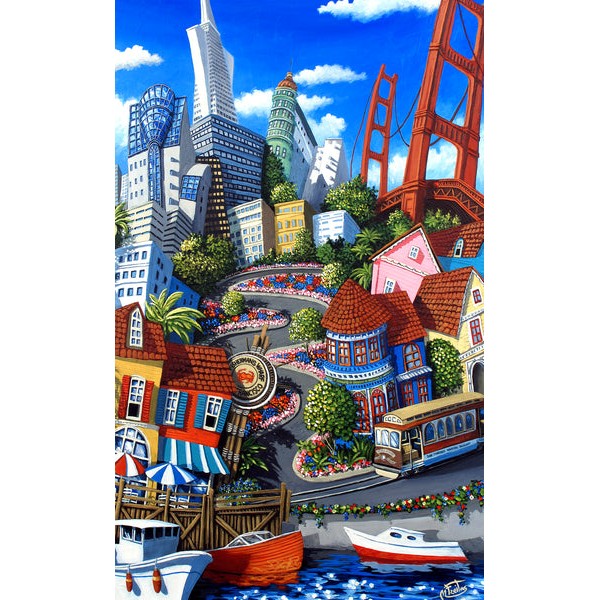 San Francisco - City By the Bay (486 Piece Wooden Jigsaw Puzzle) UK