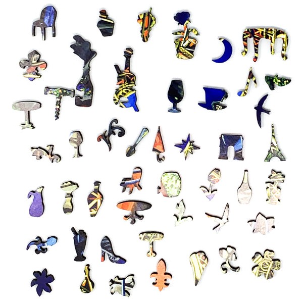 Cafe de Flore, Paris (200 Piece Wooden Jigsaw Puzzle) UK