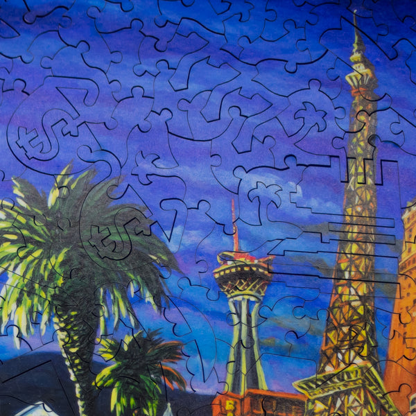 Las Vegas (449 Piece Wooden Jigsaw Puzzle) UK