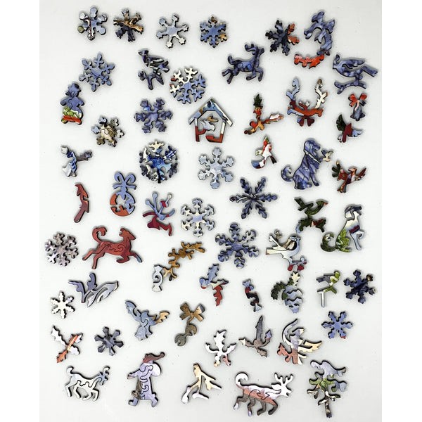 Adirondack Christmas Birds (461 Piece Christmas Wooden Puzzle Jigsaw) UK