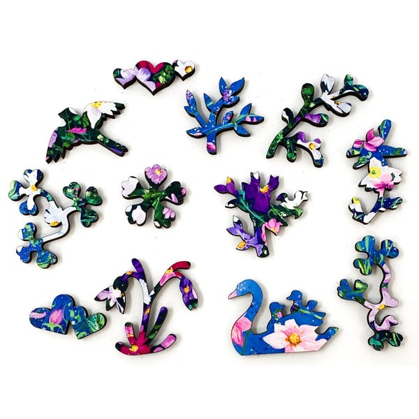 Cosmos Meadow (48 Piece Mini Wooden Jigsaw Puzzle) UK