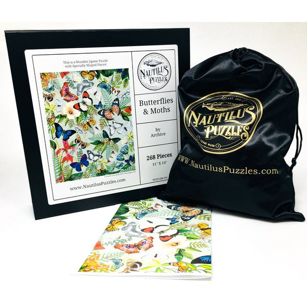 Butterflies and Moths (268 Piece Butterfly Jigsaw Puzzle) UK