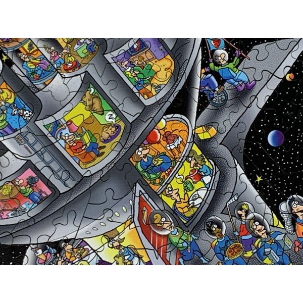 Space Colony (522 Piece Wooden Jigsaw Puzzle) UK
