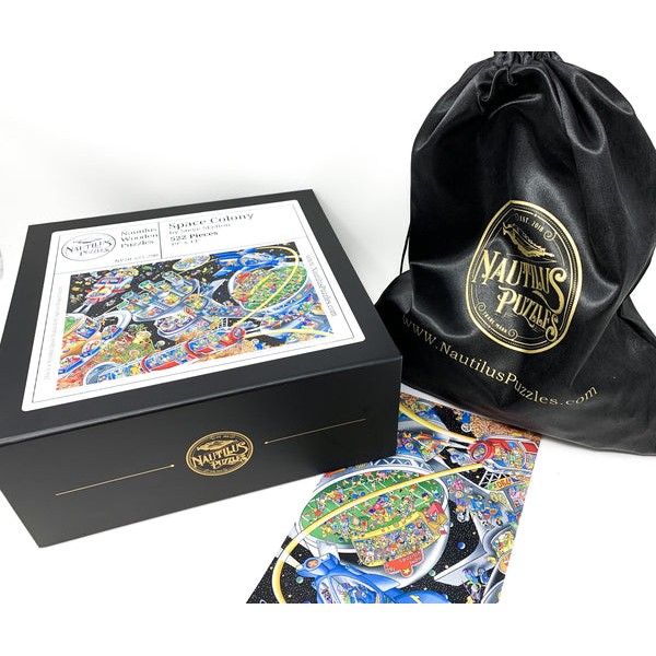 Space Colony (522 Piece Wooden Jigsaw Puzzle) UK